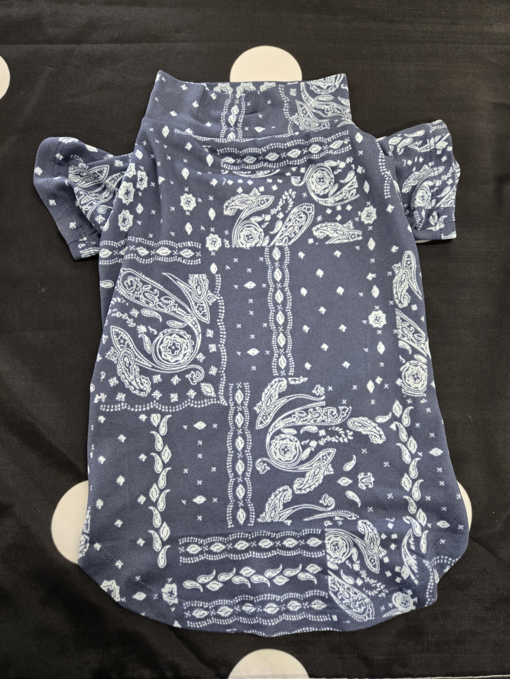 Navy Bandana Print Dog Tee